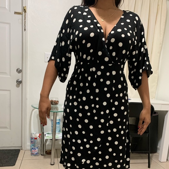 Midi polka dots Dress NEW - Picture 1 of 6